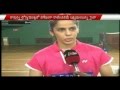 Saina Nehwal training in Bangalore for next tournament