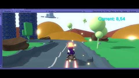Juego de Karting nivel de prueba con Assets de Unity