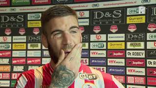 Emotionele Lars Veldwijk weer belangrijk voor Sparta: 'Maar moet meer goals maken' Emotionele Lars Veldwijk weer belangrijk voor Sparta: 'Maar moet meer goals maken'