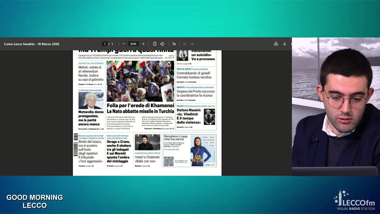 Good Morning Lecco | Rassegna Stampa del 10 marzo 2026