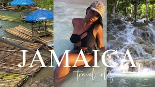 THINGS TO DO IN MONTEGO BAY - JAMAICA TRAVEL VLOG | DUNNS RIVER FALLS, RIVER RAFTING + TRAVEL TIPS