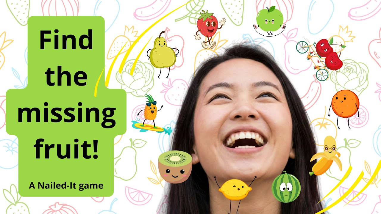 Find the Missing Fruit - Visual Memory Training Game for Kids and Adults - Play and Learn