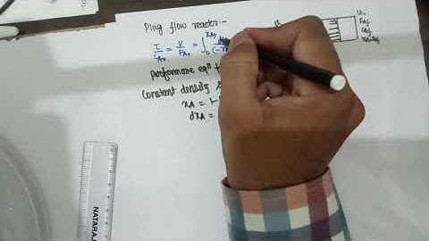 Lecture 41 Plug Flow Reactor Part II