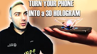 Turn Your SmartPhone Into A 3D Hologram ?