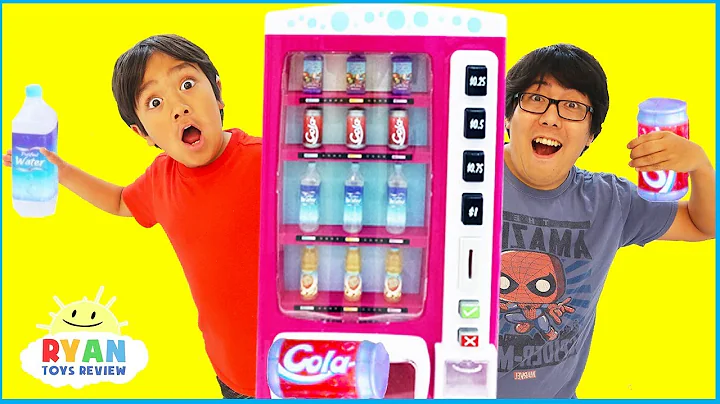 Ryan Pretend Play with Vending Machine Toys for Ki...