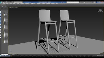 3DsMax Tutorials, Tutorial on Modeling a Stylish Bar Stool in 3dsmax