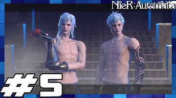 Nier: Automata - Walkthrough Part 5 Aliens Boss: Adam & Eve