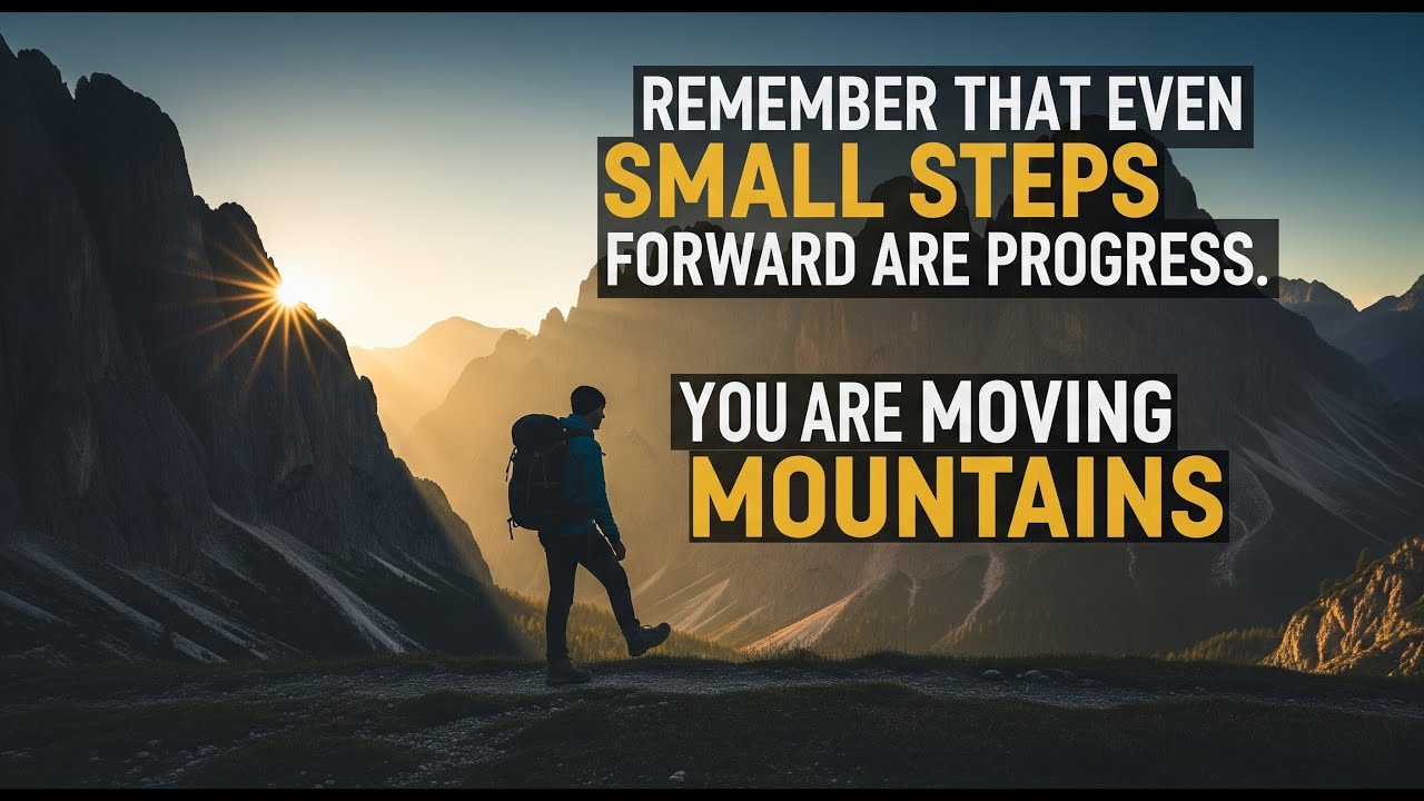 Moving Small Step Small Steps, Big Impact | You Are Moving Mountains - YouTube