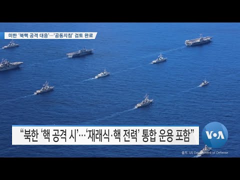 [VOA 뉴스] 미한 ‘북핵 공격 대응’…‘공동지침’ 검토 완료