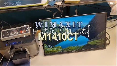 Conversion Between Gaming Monitor and Mini PC Just with Wimaxit M1410CT Ultra-Slim Portable Monitor