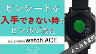 watch ACE ピンシートが入手できない時のピンポジ設定