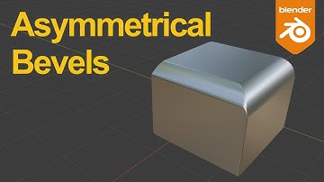 How to Model Asymmetrical Bevels | Blender 3D