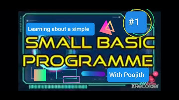 Learning how to create a program in Small Basic