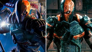 Deathstroke Boss Fight Comparison - Batman Arkham Origins vs Arkham Knight | 4K 60FPS