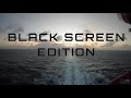 ASMR Cruise Ship Deck Ocean View Ambience 12 Hours - Black Screen Edition