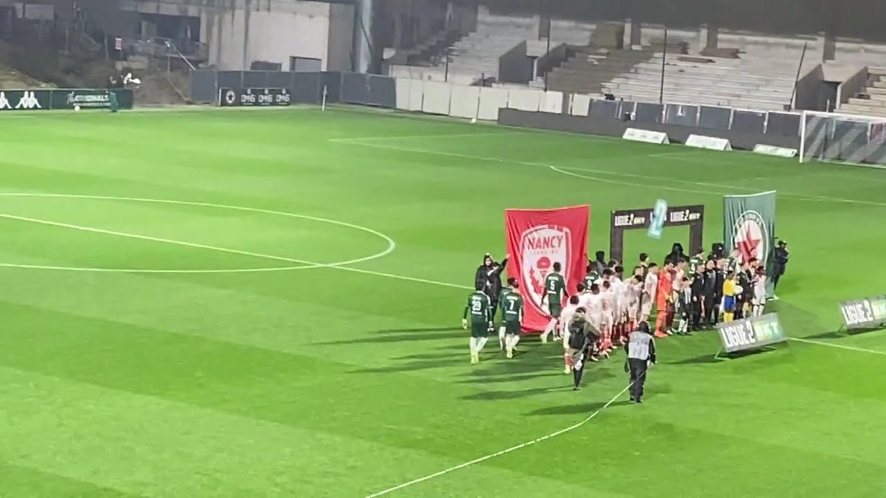 Red Star FC - Nancy Lorraine entrée des joueur Stade Bauer 13/02/2026