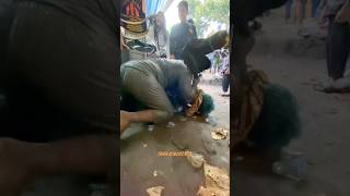 Rambut biru kena sama kuda lumping‼️Benjang mekar budaya
