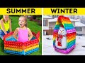 GIANT HOUSE CRAFTS || Wonderful Backyard Ideas And Room Transformations To Save Your Money