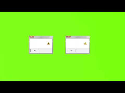 Windows 7  Error green screen