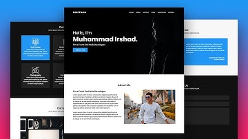 Build a Complete Responsive Personal Portfolio Website using Html CSS & Javascript from Scratch