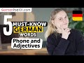 5 Must-Know German Words: Phone and Adjectives