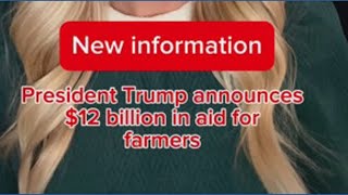 President Trump announces new aid for farmers