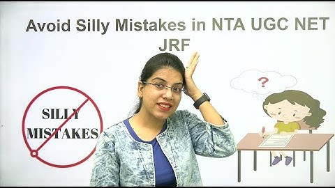 Avoid Silly Mistakes in NTA UGC NET JRF | By Navdeep Kaur #dbaa