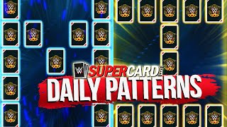 NEW DAILY PATTERNS!! Global and Personal pattern! WWE Supercard Season 8