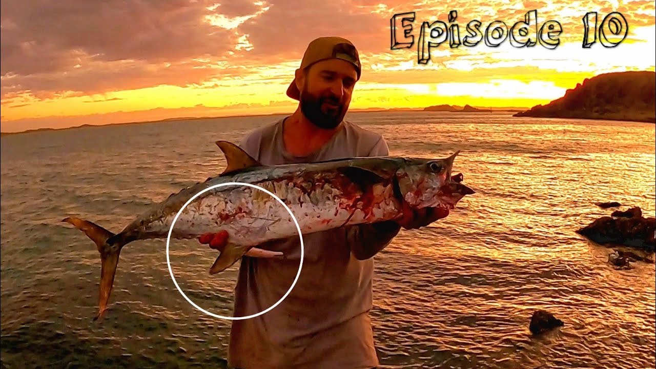 HOOKS THROUGH WRIST Land Based Fishing Mayhem POINT SAMSON YouTube