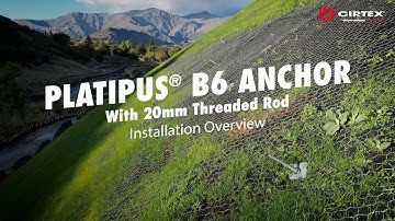 Cirtex Platipus B6 Anchor Installation Guide | with 20mm threaded rod
