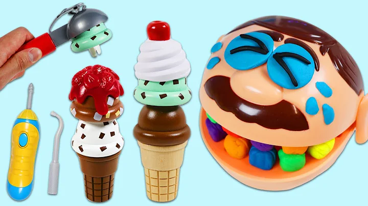 Feeding Mr. Play Doh Head Ice Cream Scoops & Visit...