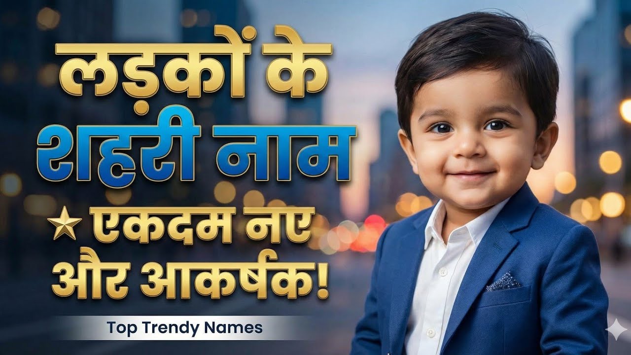 Unique City Boy Names with Meaning । Modern City Boy Names for Your Little One । लड़कों के नाम 2026