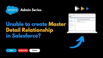Unable to create a Master-Detail relationship in Salesforce? #salesforce #salestraining