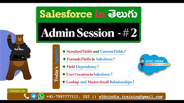 Salesforce Admin Session - #2 || Custom & Formula fields || Field Dependency || Salesforce in Telugu