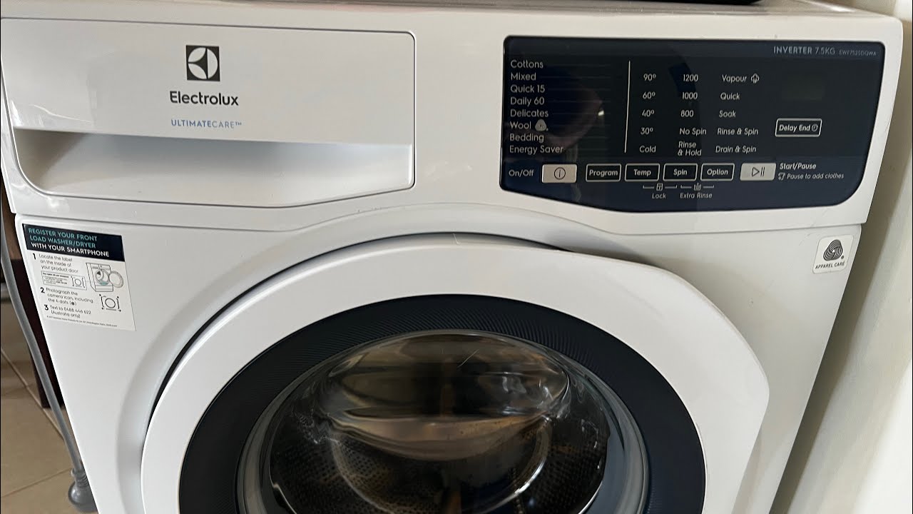 Electrolux UltimateCare 7.5kg YouTube