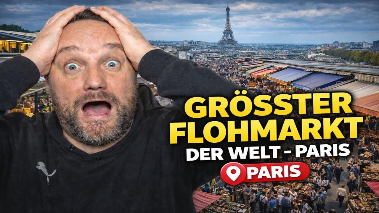 Ich war auf dem größten Flohmarkt der Welt in Paris ! Flohmarkt Live#29 Marché aux Puces