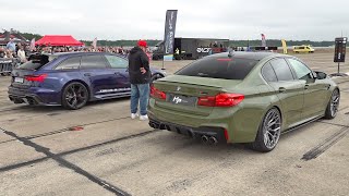 750HP BMW M5 F90 HP-Performance vs 1000HP Audi RS6 Avant C8 STAGE 3 BY XTREAM MOTORS