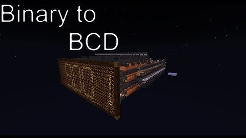 Minecraft: Binary to Binary Coded Decimal