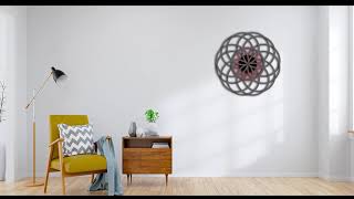 Oorja Wheel Seed Of Life Grey No Outer Circle