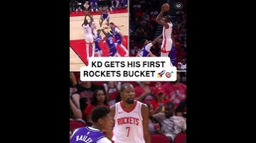 Kevin Durant gets his first Rockets Bucket 🚀 @NBA @OfficialRockets #basketball #nba #shorts