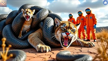 Rescue Story: The Rescue Team Saves The Puma And Her Cubs from Millions Of Venomous Snakes #rescue