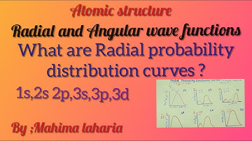 Radial &Angular wave functions Radial probability distribution curve1s,2s2p,3s3p3d,Node Radial shell