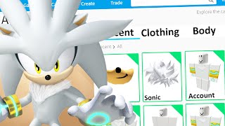 MAKING SILVER SONIC a ROBLOX ACCOUNT