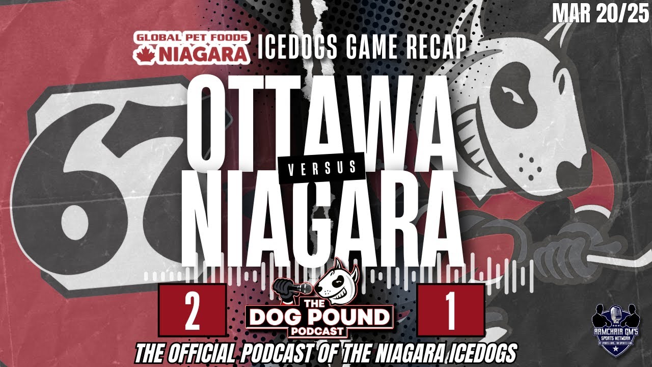 LIVE Niagara IceDogs Game Recap - Game 66 vs OTT 67's - Dog Pound Podcast