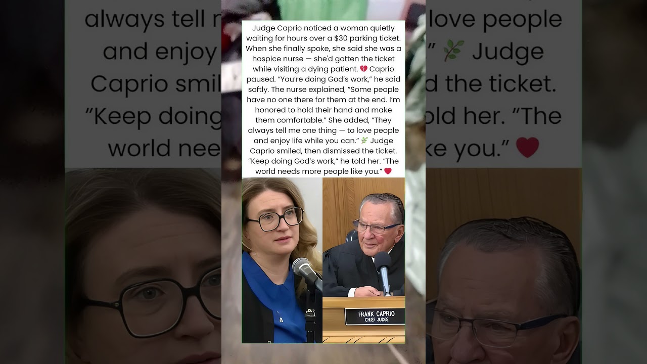 JUDGE HONORS HOSPICE NURSE IN COURT 👍🫶