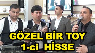 gözel bir toy 1 ci his oxuyan Suliddin Agcabedili tamada İxtiyar Dönmez gitara Xaleddin sintez Rüfet