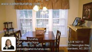 Moore County Home for Sale! 125 Newington Way Aberdeen NC