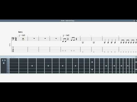 FLOW - GOLD [TV size], Bass Tab