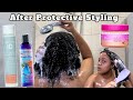 Natural Hair Wash Day After Protective Styling| Using Up My Product Stash