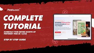Pintrio.com Complete Tutorial | Schedule Pinterest Pins Automatically with AI